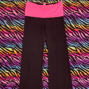 No Boundaries Pink and Black Foldover Flare